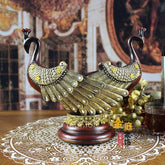 INPHIC-歐式吉祥雙頭孔雀果盤 糖果盤家居日用茶幾裝飾品擺件工藝品擺設